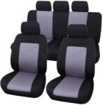 Carpoint Set huse scaune auto Lisboa Carpoint 9 buc gri-negru AutoDrive ProParts