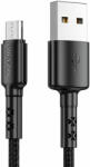 Vipfan USB-Micro USB kábel Vipfan X02, 3A, 1.2m (fekete) (X02MK-1-2m-black-)