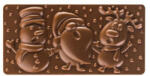 Pavoni Tablete Ciocolata 15.4 x 7.7 x H 1.3 cm - Matrita policarbonat Xmas Friends, 3 cavitati (PC5039FR) Forma prajituri si ustensile pentru gatit