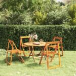 vidaXL Scaune de grădină pliabile, 4 buc. , lemn masiv acacia (319189) - maryon