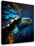  Dekoratív festmény vászonra - PREMIUM ART - Green Turtle Odyssey