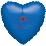 Grabo Balon folie inima albastra metalizata 45cm - articole-petreceri - 17,99 RON