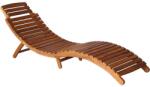 vidaXL Șezlonguri cu masă și perne, 2 buc. , lemn masiv de acacia (3077389)