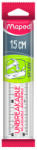 Maped : Study Unbreakable törhetetlen, műanyag vonalzó, 15 cm (IMA245320) (IMA245320)
