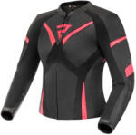 Rebelhorn Rebel női motoros kabát fekete-fluo rózsaszín