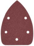 HARDEN Set de 10 Triunghiuri Abrazive Velcro 5 Orificii 90X140 mm, Granulatie 80 (ZH611825)