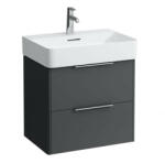Laufen Base matt antracitszürke alsószekrény 58, 3x51, 5x39, 1 cm kettő fiókkal H4022521102661 (H4022521102661)