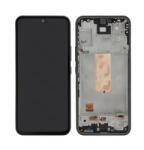 Samsung A546 Galaxy A54 5G (2023) fekete gyári LCD kijelző érintővel és kerettel