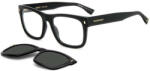 Dsquared2 D2 0100/CS 807/M9 55 Férfi szemüvegkeret (optikai keret) clip-on napszemüveg előtéttel (D2 0100/CS 807/M9)