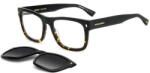 Dsquared2 D2 0100/CS WR7/WJ 55 Férfi szemüvegkeret (optikai keret) clip-on napszemüveg előtéttel (D2 0100/CS WR7/WJ)