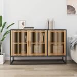 vidaXL Servantă, negru, 105x30x65 cm, lemn prelucrat (352122) Comoda