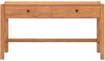 vidaXL Birou cu sertare, 120x40x75 cm, lemn masiv de tec (337926)