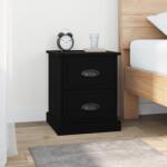 vidaXL Noptieră, negru, 39x39x47, 5 cm, lemn prelucrat (816146)