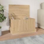vidaXL Cutie de depozitare, stejar sonoma, 50x30x28 cm, lemn prelucrat (816499)