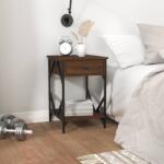 vidaXL Noptiere, 2 buc. , stejar maro, 40x42x60 cm, lemn prelucrat (826344)