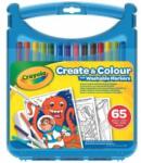 Crayola Crayola: SuperTips kimosható filctoll és papír készlet - 65 db-os