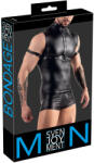 Svenjoyment - mellhámos, ujjatlan férfi top (fekete) - szexaruhaz