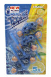  Toshe Blue Power Lemon citrom illatú vízszínező WC-frissítő golyók - 4x55 g