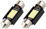 LEDtech Szofita 36mm LED izzó égő Jégfehér - Hideg fehér 6000K Canbus 2db-os készlet (C3W, C5W, C10W)✔️ (36MM SZOFITA)