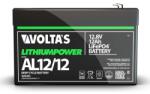 Volta's Voltas 12.8V 12Ah LiFePO4 lítium-vasfoszfát akkumulátor 151*95*99