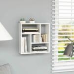 vidaXL Raft de perete, alb extralucios, 45, 1 x 16 x 45, 1 cm, PAL (802954) Raft