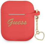 GUESS Husa Guess GUA2LSCHSR AirPods cover red/red Silicone Charm Heart Collection - pcone