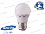 V-TAC SKU-868 LED lámpa E27 G45 kisgömb 7W 6400K 600lm 180° vil. szög Samsung Chip 5 Év Garancia A+ (868)