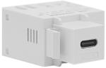 OMU system KM45-USB-C USB töltő keystone modul 2, 1A 5VDC moduláris, szerelvényezhető műanyag csatorn (KM45-USB-C)