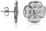  ZEMA Platina Nefelejcs porcelán fülbevaló 9423-Flo. 1