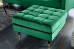  COZY VELVET design bársony puff - smaragd (43133)