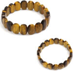  Bratara din Ochi de Tigru Natural - Diametru 56 mm - Ovala Fatetata 10x14 mm - 1 Buc
