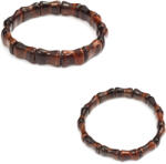  Bratara Ochi de Tigru Rosu Natural - Diametru 8 mm - Perna 16x12 mm - 1 Buc