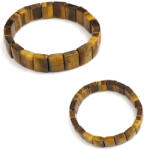  Bratara din Ochi de Tigru Natural - Diametru 54 mm - Dreptunghi Fatetat 9x12 mm - 1 Buc