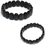  Bratara din Obsidian Curcubeu Natural - Diametru 58 mm - Ovala Fatetata 10x14 mm - 1 Buc
