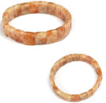  Bratara Piatra Soarelui Naturala - Diametru 56 mm - Dreptunghi Fatetat - 10x12 mm - 1 Buc