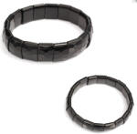  Bratara din Turmalina Neagra Naturala Diametru 60 mm - Derptunghi Fatetat - 12x15 mm - 1 Buc