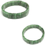  Bratara din Aventurin Natural - Diametru 56 mm - Dreptunghi Fatetat - 10x12 mm - 1 Buc