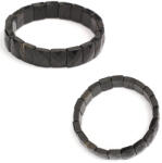  Bratara din Turmalina Neagra Naturala Diametru 56 mm - Derptunghi Fatetat - 10x12 mm - 1 Buc