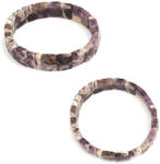  Bratara din Ametist Chevron Natural - Diametru 61 mm - Dreptunghi Fatetat 10x13 mm - 1 Buc