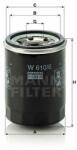 Mann-filter W610/6 Filtru ulei