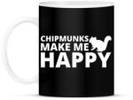 printfashion Chipmunks make me happy - Bögre - Fekete (13430087)