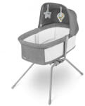 Lionelo - Patut balansoar Malin, 3 in 1, Pliabil, 0-9 kg, Geanta Transport, Asamblare Rapida, Ultra-Usor, Conform cu standardele