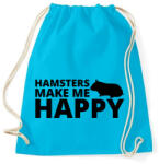 printfashion Hamsters make me happy - Sportzsák, Tornazsák - Surf blue (13439852)
