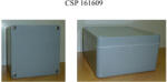 Csatári Plast CSATÁRI PLAST CSP 161609 poliészter doboz, üres, 160x160x90mm, IP 65 szürke, halogénmentes (CSP 10161609) (CSP10161609)