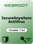 Webroot SecureAnywhere AntiVirus EU (3 Device /1 Year) (WSAAV3-1EU)