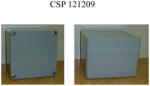 Csatári Plast CSATÁRI PLAST CSP 121209 poliészter doboz, üres, 120x120x90mm, IP 65 szürke, halogénmentes (CSP 10121209) (CSP10121209)
