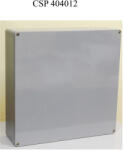 Csatári Plast CSATÁRI PLAST CSP 404012 poliészter doboz, üres, 400x405x120mm, IP 65 szürke, halogénmentes (CSP 10404012) (CSP10404012)