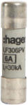 Hager PV szolár olvadóbetét, 10x38 mm, 1000 V DC, 6A (LF306PV) (LF306PV)
