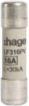 Hager PV szolár olvadóbetét, 10x38 mm, 1000 V DC, 16A (LF316PV) (LF316PV)