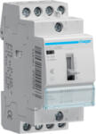 Hager Csendes mágneskapcsoló, 4Z, 25A, 230V AC, I-0-II, moduláris, kézzel is kapcs. (ETC425S) (ETC425S)